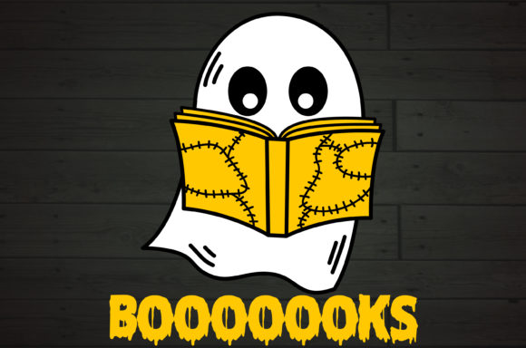 Boooks Funny Halloween Book Reader Ghost Review