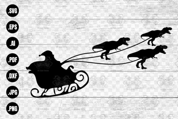 Christmas Dinosaur Sleigh Ride SVG, Boy Review
