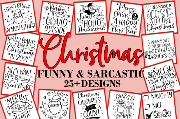 Christmas Funny and Sarcastic Bundle SVG Review
