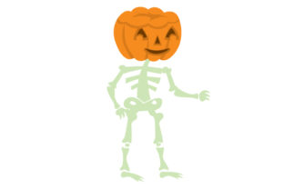 Skeleton with Jack O Lantern Head Design Review